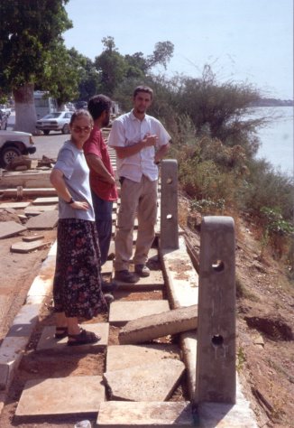 On the banks of the Nile.