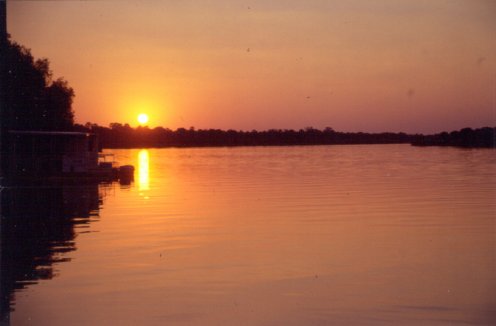 Sunset on the Zambezi