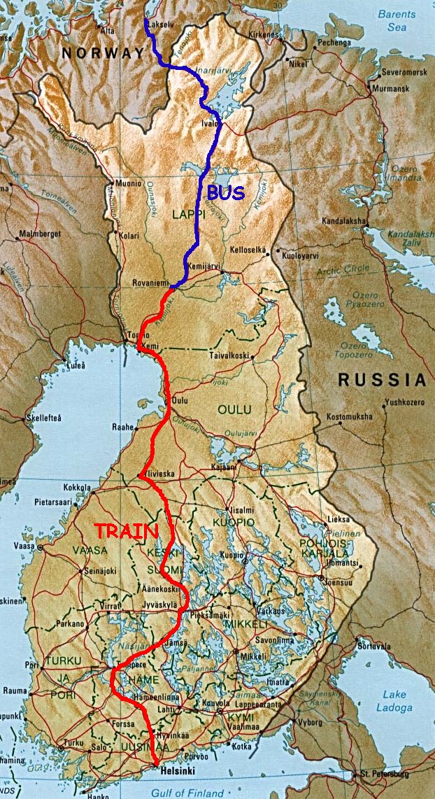 Map of Finland